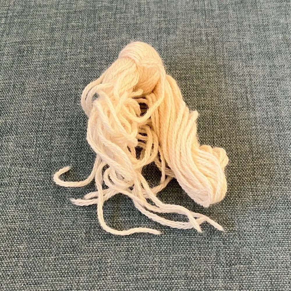 Cream Needlepoint Thread Yarn